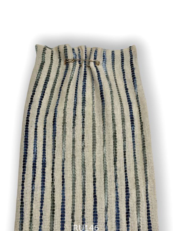 ROYAL Sea Lines — хлопок с шерстью в технике ARTLOOM SEA, индиго